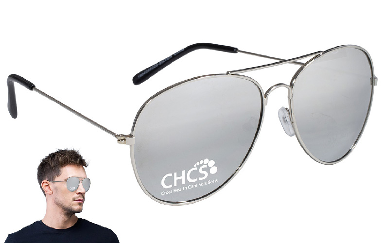 Mirrored Aviator Sunglasses